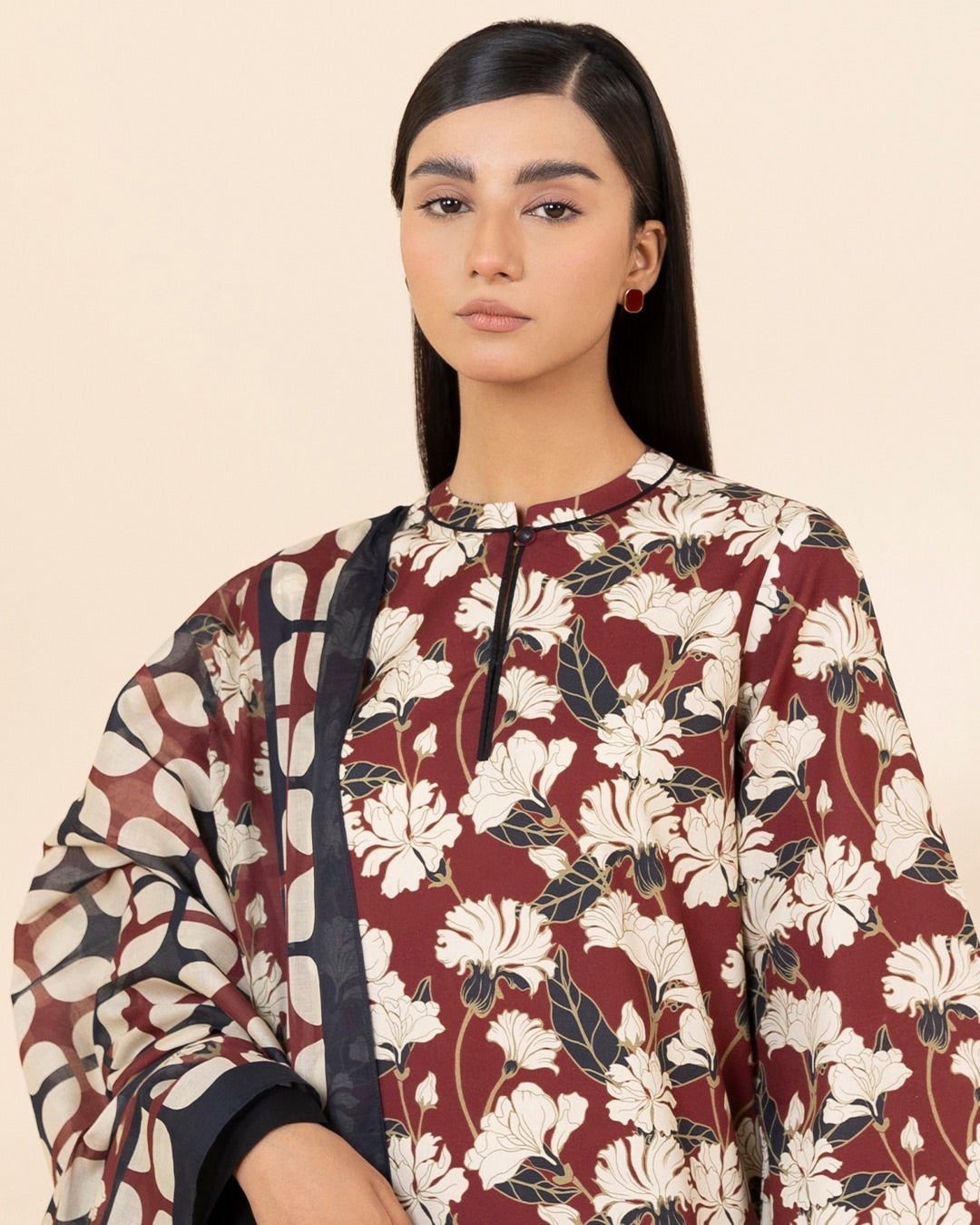 SAPPHIRE | UNSTITCHED 3 PIECE PRINTED LAWN SUIT