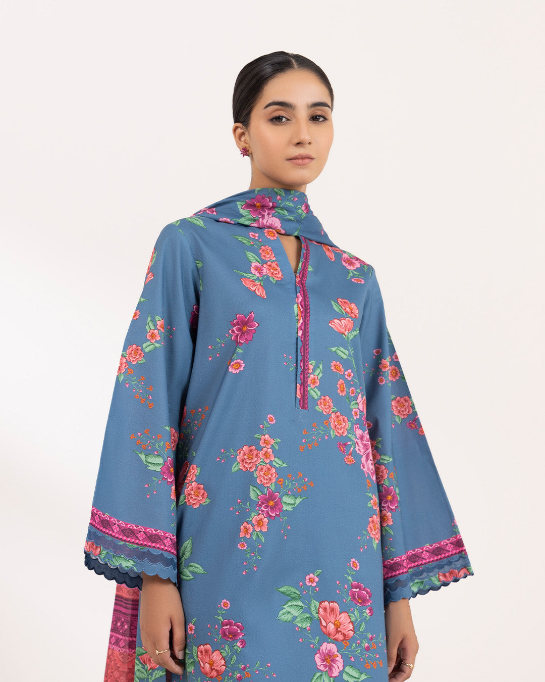 SAPPHIRE | UNSTITCHED 2 PIECE PRINTED LAWN SUIT