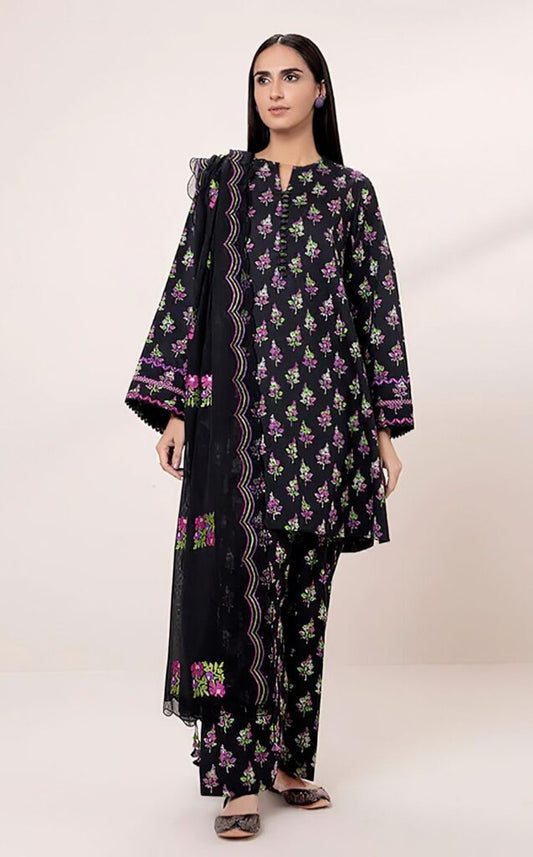 SAPPHIRE | UNSTITCHED 2 PIECE EMBROIDERED CAMBRIC SUIT