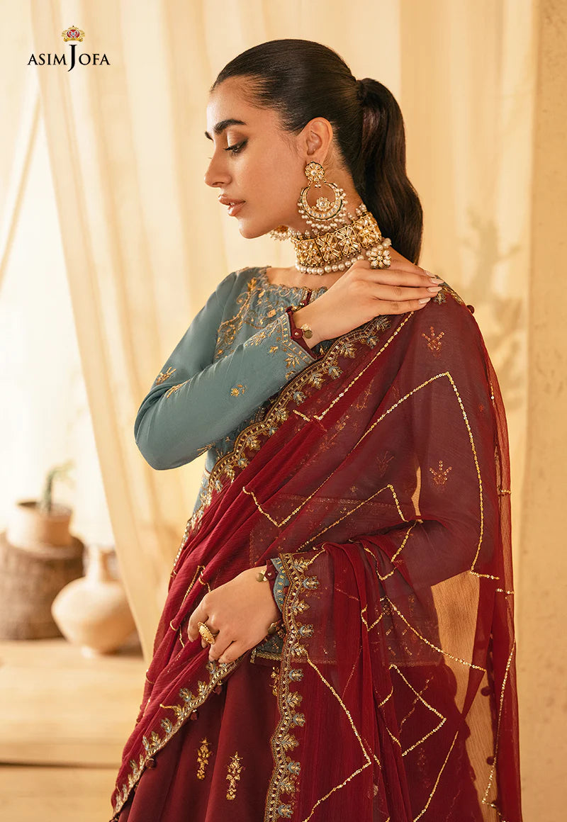 Asim Jofa - Unstitched Festive Collection - AJM-02