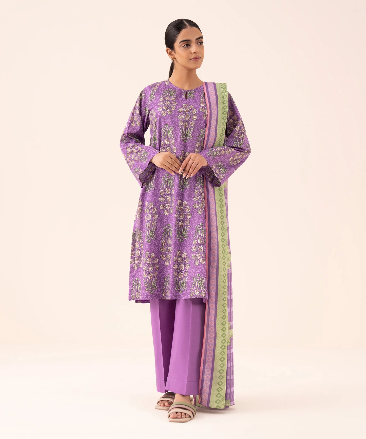 SAPPHIRE | UNSTITCHED 3 PIECE PRINTED LAWN SUIT