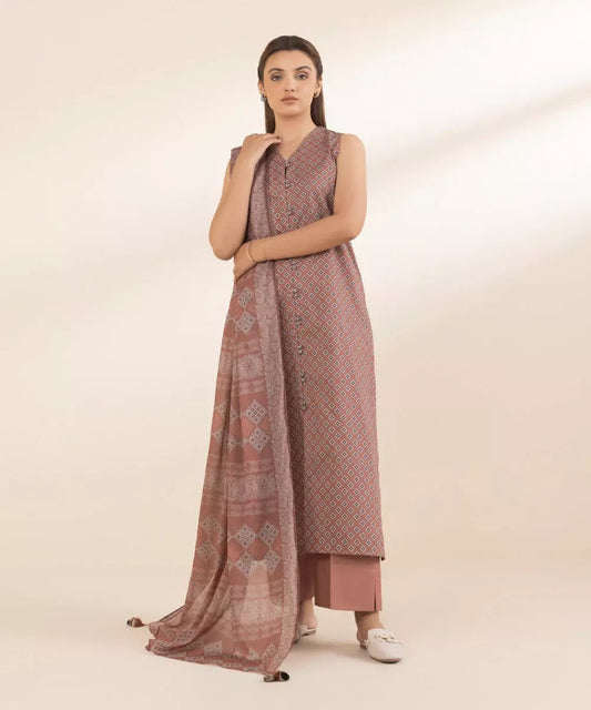 SAPPHIRE | UNSTITCHED 3 PIECE PRINTED LAWN SUIT