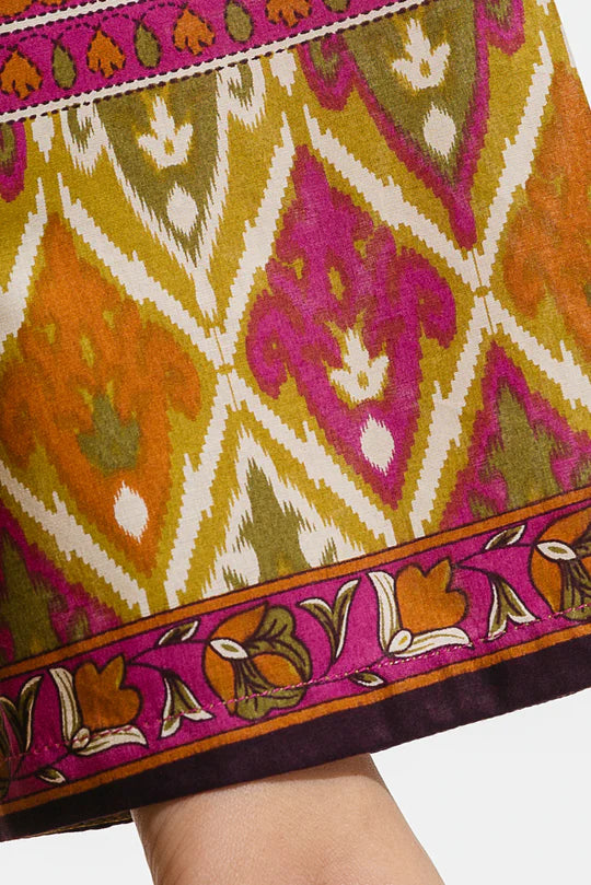 BEECHTREE | 2 Piece Unstitched Embroidered Lawn | Lime Rouge
