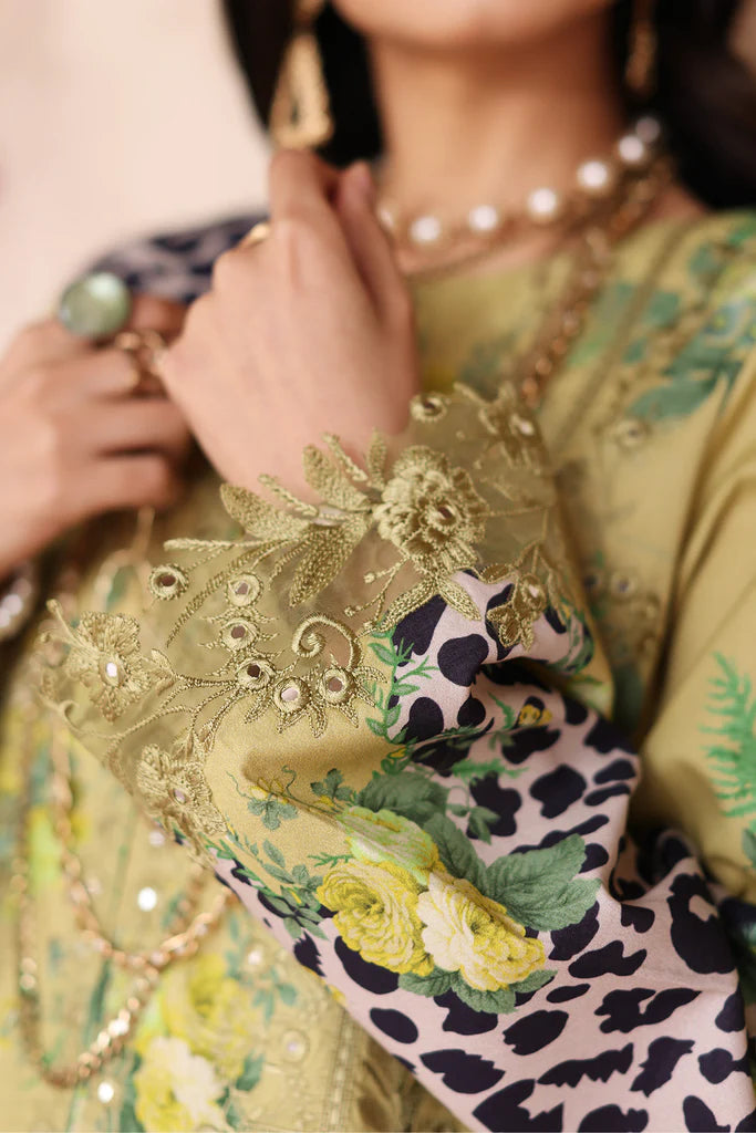 Charizma | 3-PC Unstitched Embroidered Lawn Shirt with Printed Chiffon Dupatta