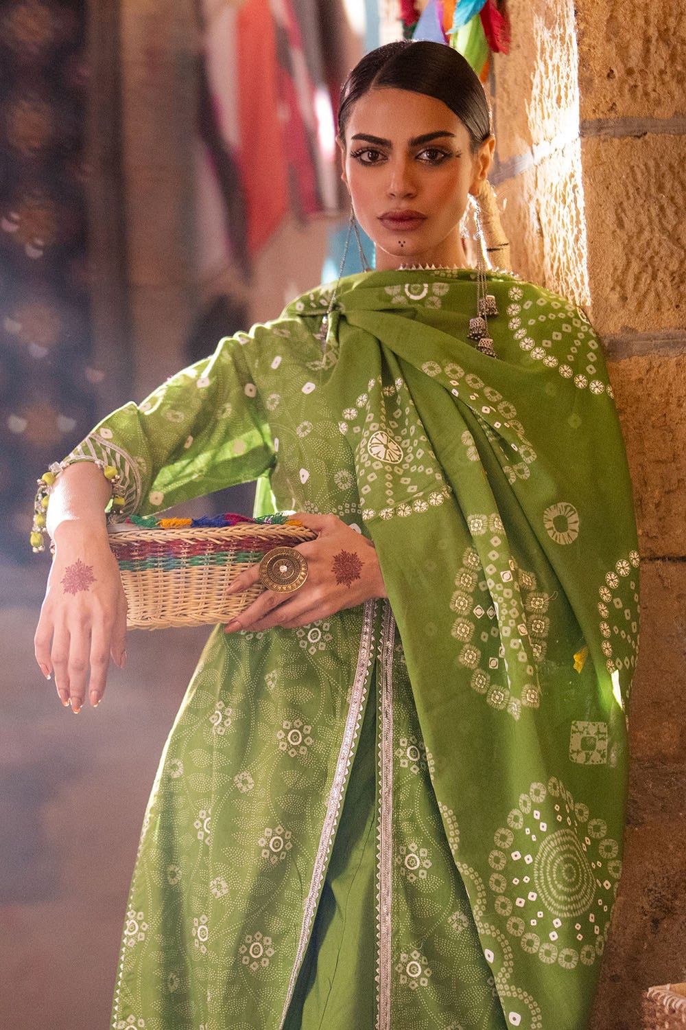 GUL AHMED | 3PC UNSTITCHED LACQUER PRINTED LAWN SUIT