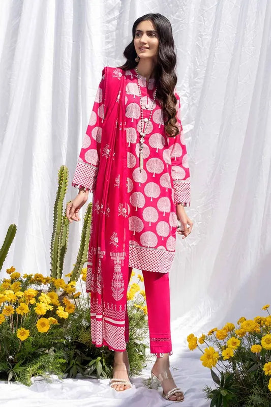Gul Ahmed | 3PC Printed Lawn Unstitched Suit