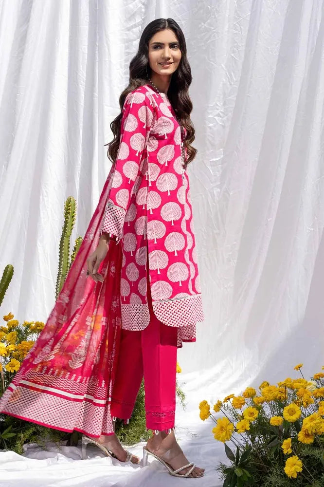 Gul Ahmed | 3PC Printed Lawn Unstitched Suit