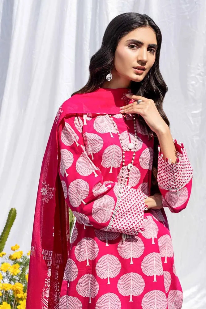 Gul Ahmed | 3PC Printed Lawn Unstitched Suit
