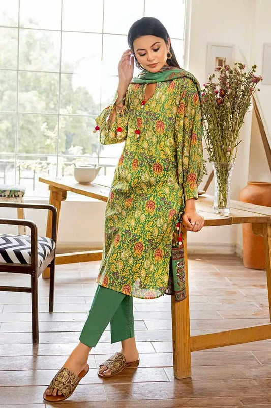 Gul Ahmed | 3PC Printed Lawn Unstitched Suit