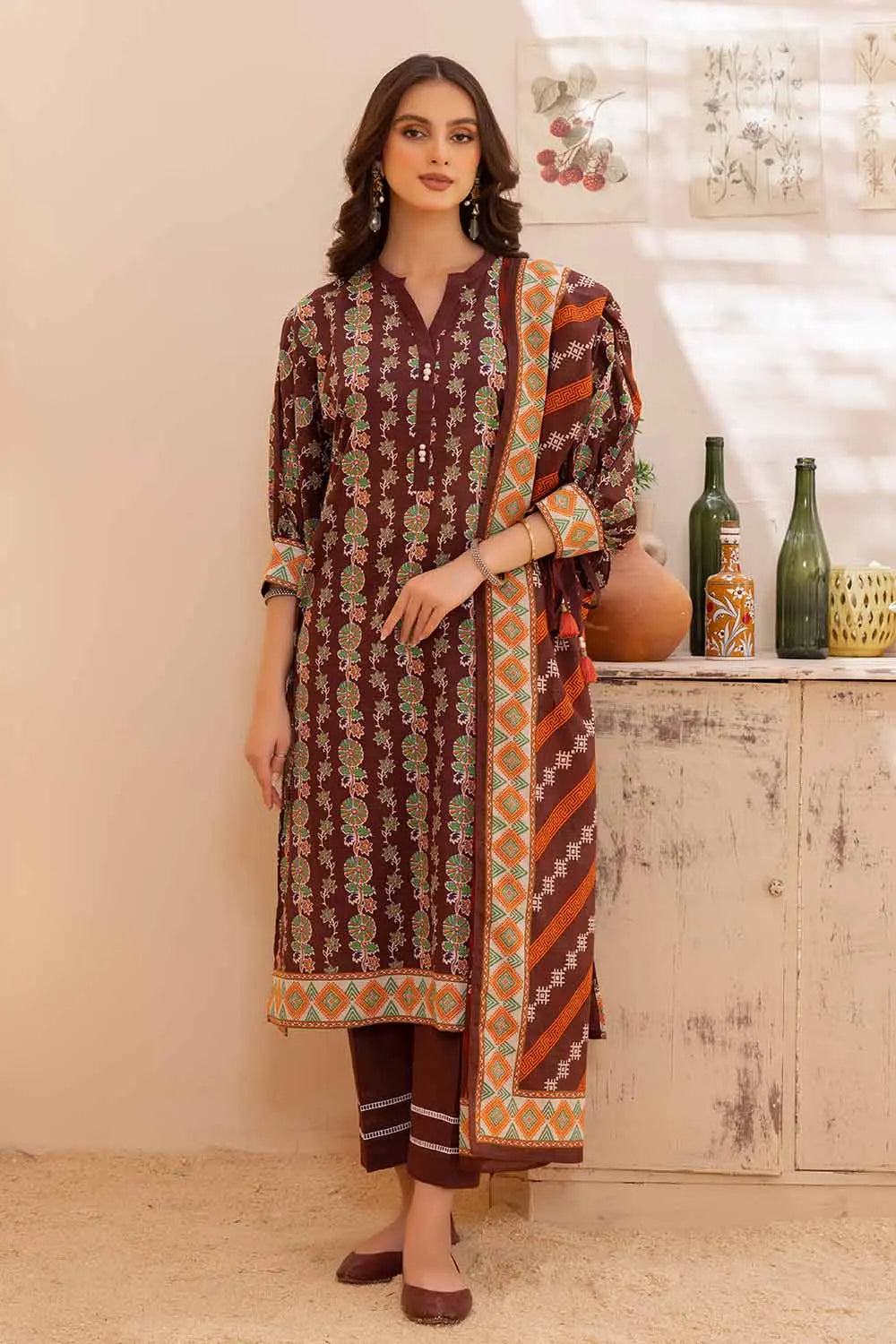 Gul Ahmed | 3PC Printed Lawn Unstitched Suit
