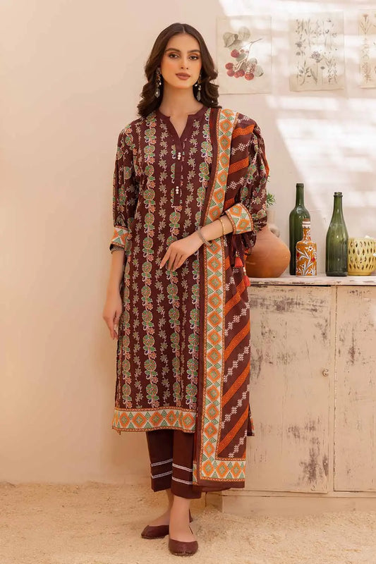 Gul Ahmed | 3PC Printed Lawn Unstitched Suit