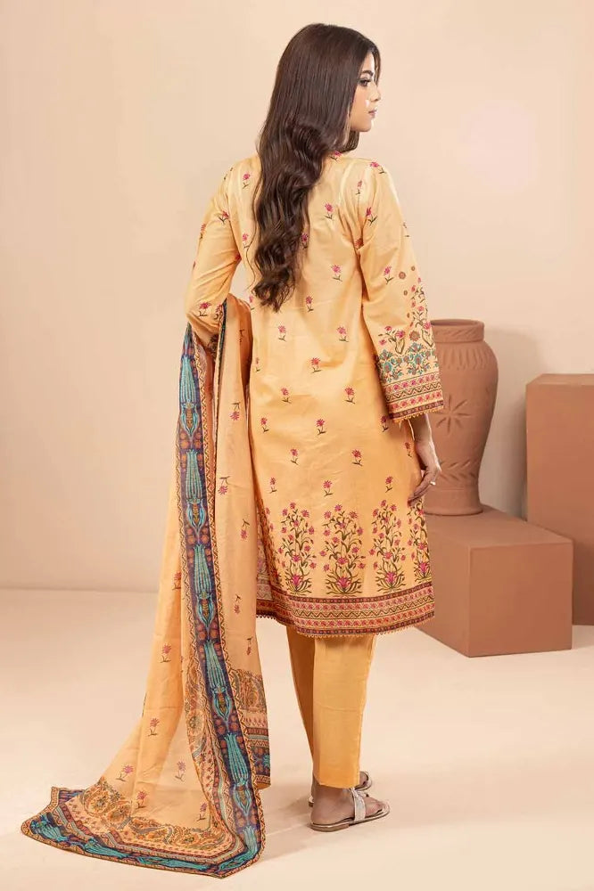 Gul Ahmed | 3PC Printed Lawn Unstitched Suit