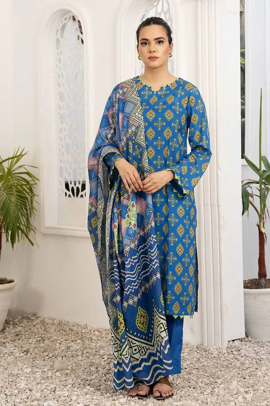 Gul Ahmed | 3PC Printed Lawn Unstitched Suit