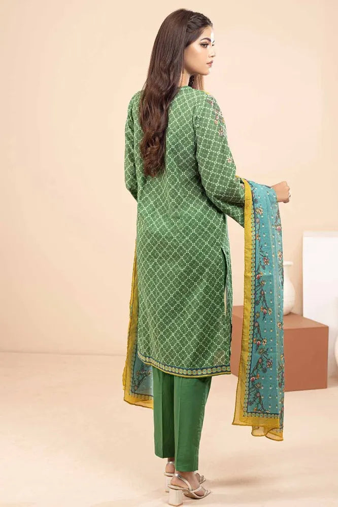 Gul Ahmed | 3PC Printed Lawn Unstitched Suit