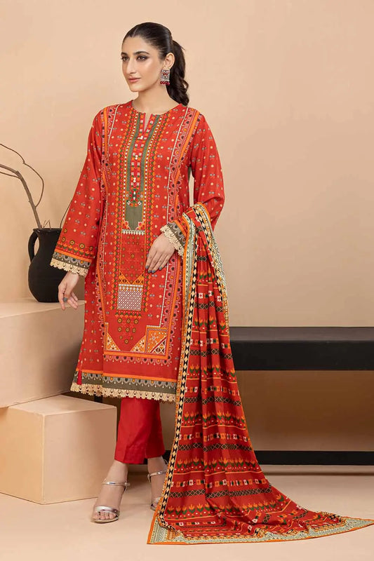 Gul Ahmed | 3PC Printed Lawn Unstitched Suit
