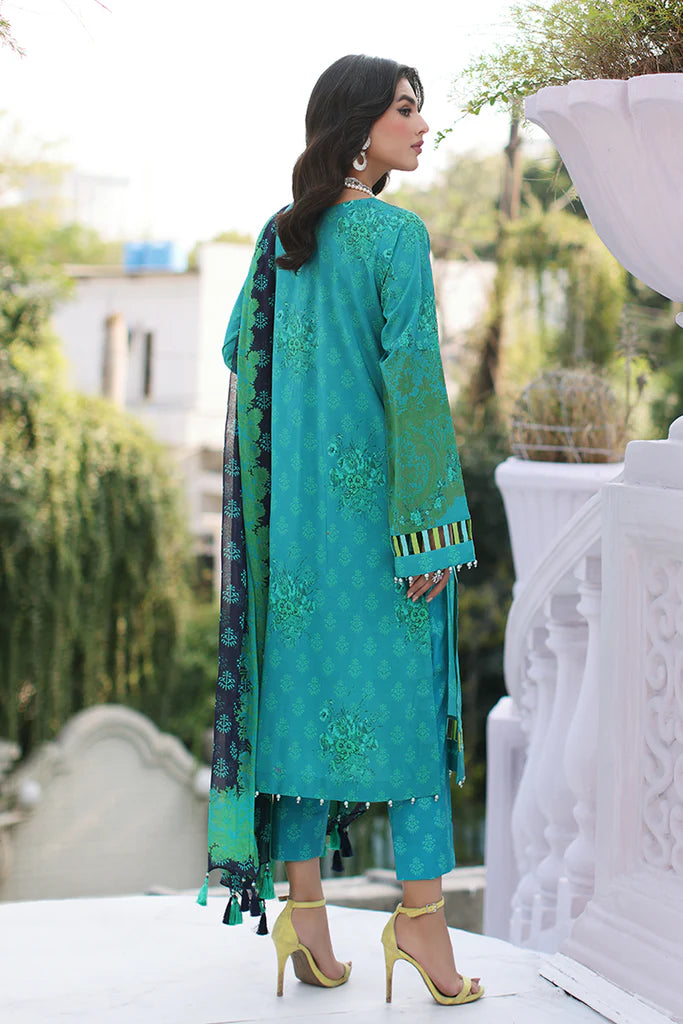 Charizma | 3-PC Unstitched Printed Lawn Shirt with Chiffon Dupatta and Trouser