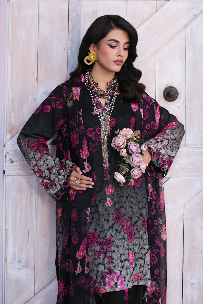 Charizma | 3-PC Unstitched Printed Lawn Shirt with Chiffon Dupatta and Trouser