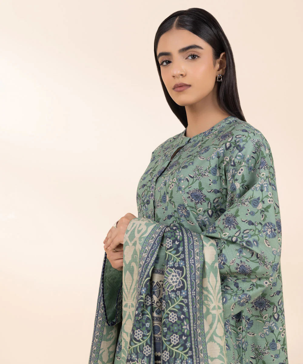 SAPPHIRE | UNSTITCHED 2 PIECE EMBROIDERED LIGHT KHADDAR SUIT