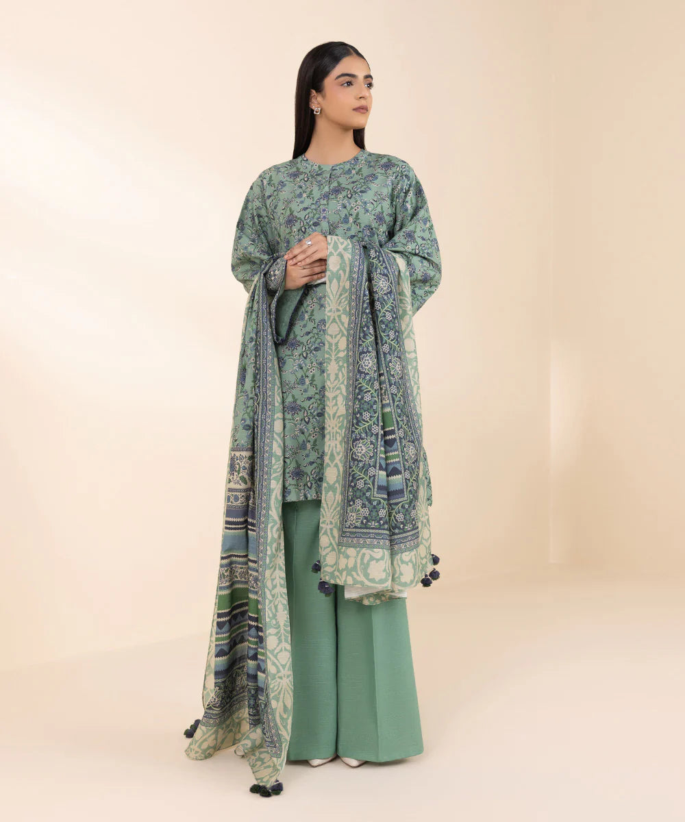 SAPPHIRE | UNSTITCHED 2 PIECE EMBROIDERED LIGHT KHADDAR SUIT