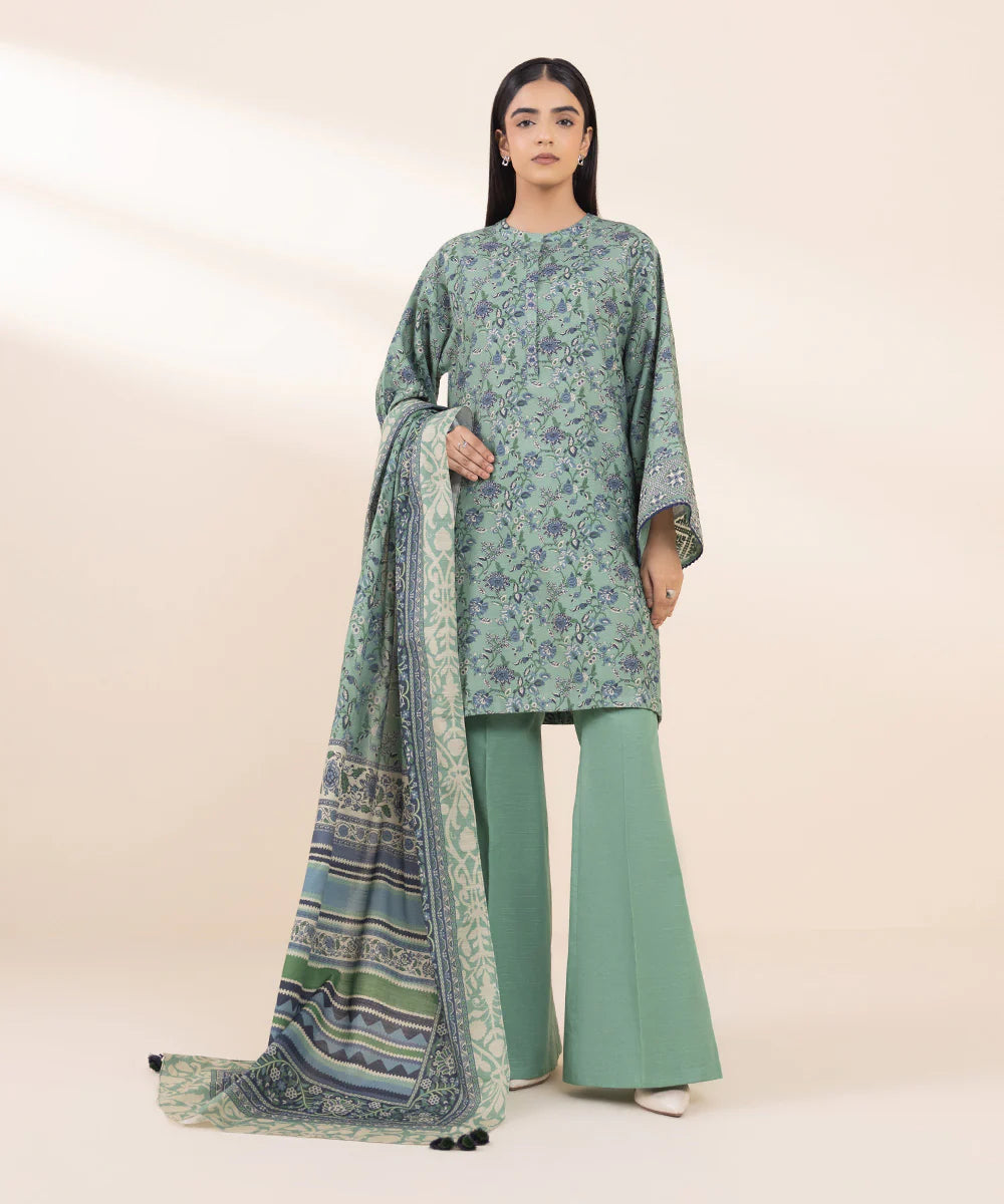 SAPPHIRE | UNSTITCHED 2 PIECE EMBROIDERED LIGHT KHADDAR SUIT