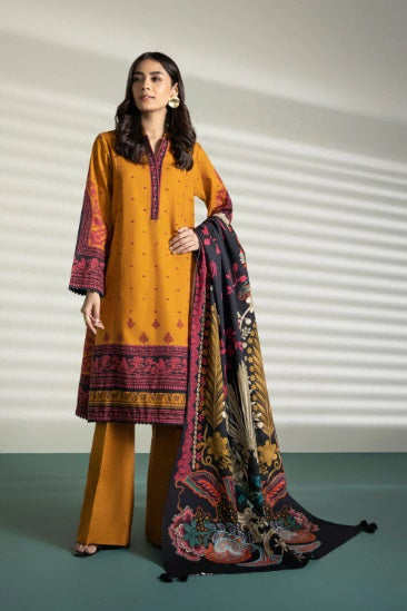 SAPPHIRE | UNSTITCHED 3 PIECE PRINTED KHADDAR SUIT