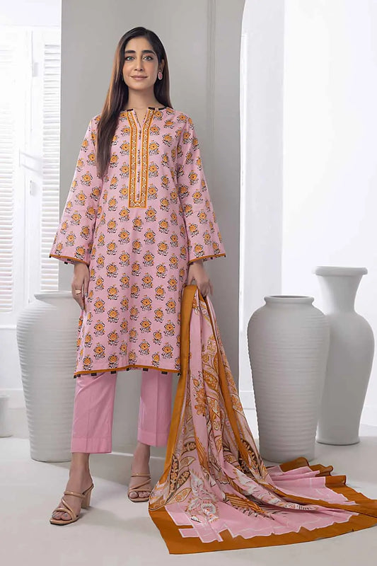 Gul Ahmed | 3PC Printed Lawn Unstitched Suit