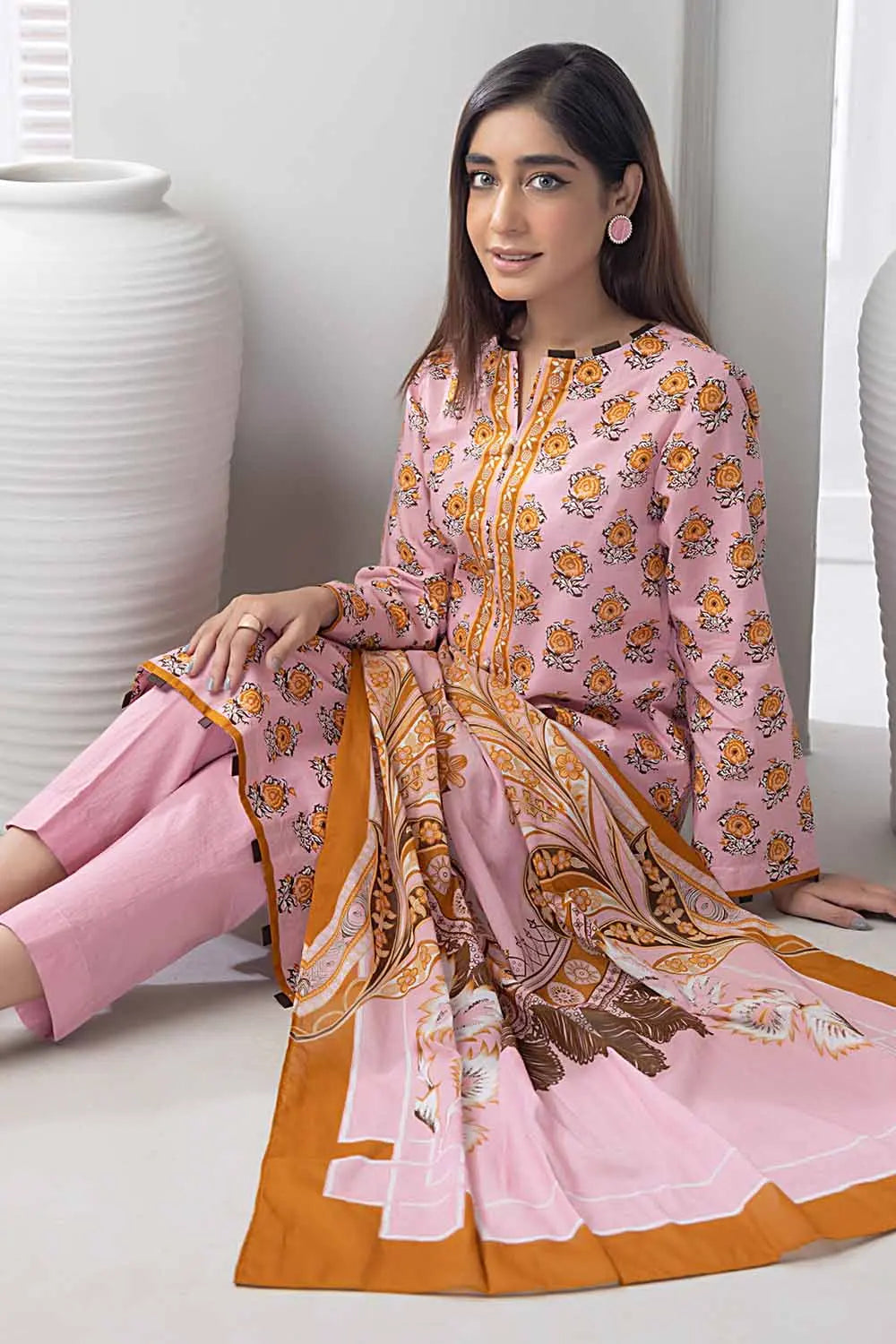 Gul Ahmed | 3PC Printed Lawn Unstitched Suit