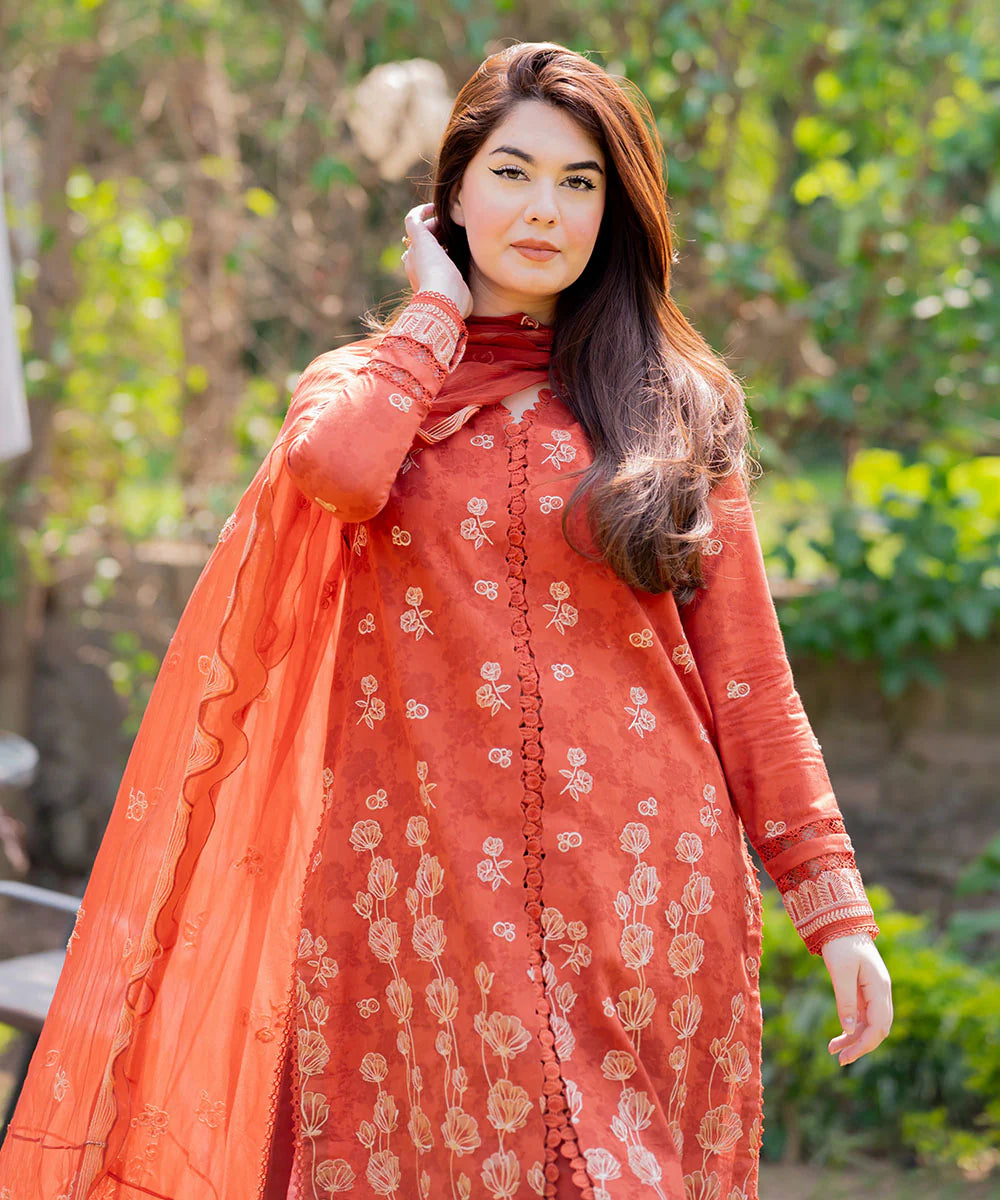 SAPPHIRE | UNSTITCHED 3 PIECE EMBROIDERED JACQUARD SUIT