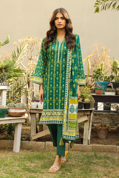 Lakhany | 3pc Unstitched Komal Prints with Printed Lawn Dupatta