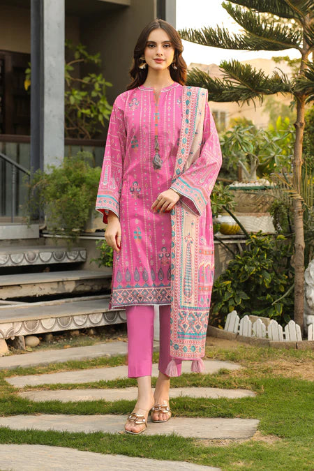 Lakhany | 3pc Unstitched Komal Prints with Printed Lawn Dupatta