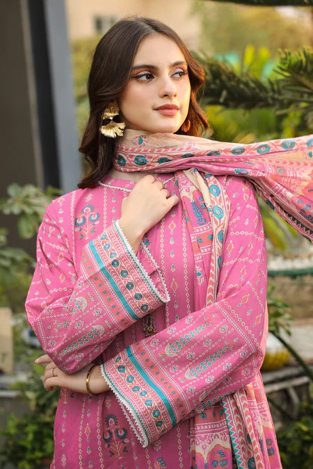 Lakhany | 3pc Unstitched Komal Prints with Printed Lawn Dupatta