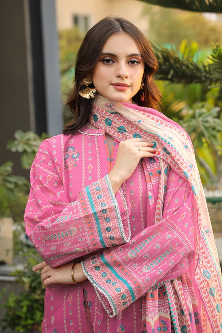 Lakhany | 3pc Unstitched Komal Prints with Printed Lawn Dupatta