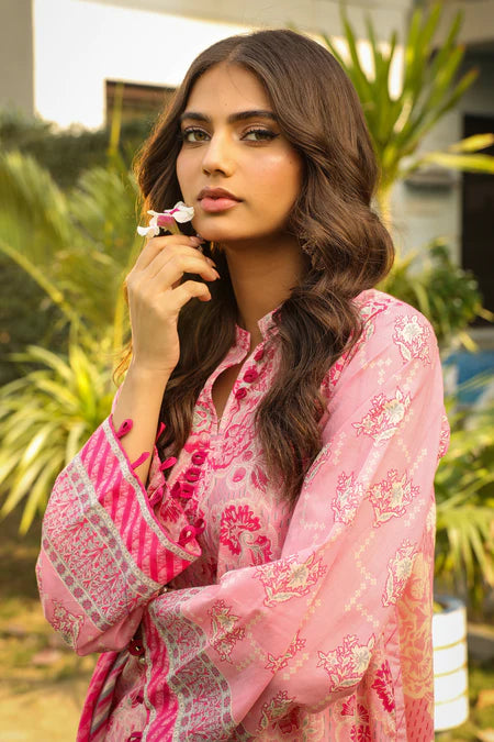 Lakhany | 3pc Unstitched Komal Prints with Printed Lawn Dupatta