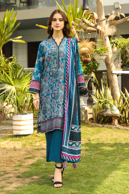 Lakhany | 3pc Unstitched Komal Prints with Printed Lawn Dupatta