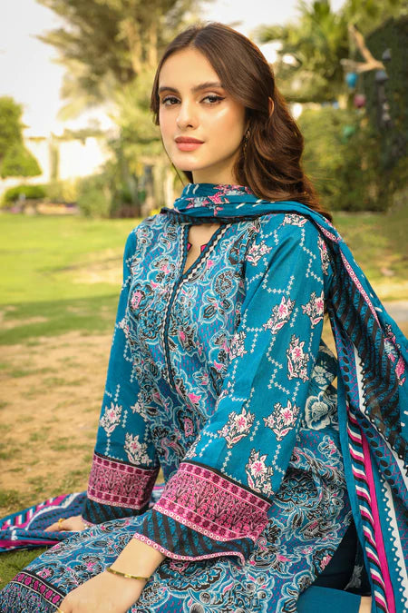 Lakhany | 3pc Unstitched Komal Prints with Printed Lawn Dupatta