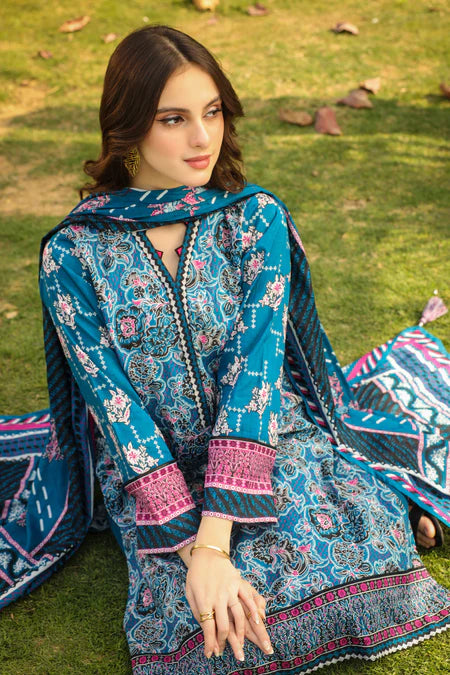 Lakhany | 3pc Unstitched Komal Prints with Printed Lawn Dupatta