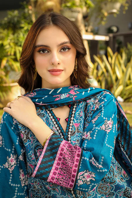 Lakhany | 3pc Unstitched Komal Prints with Printed Lawn Dupatta