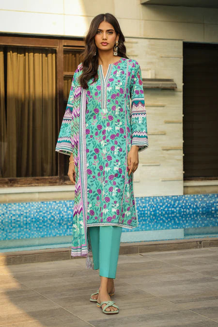 Lakhany | 3pc Unstitched Komal Prints with Printed Lawn Dupatta