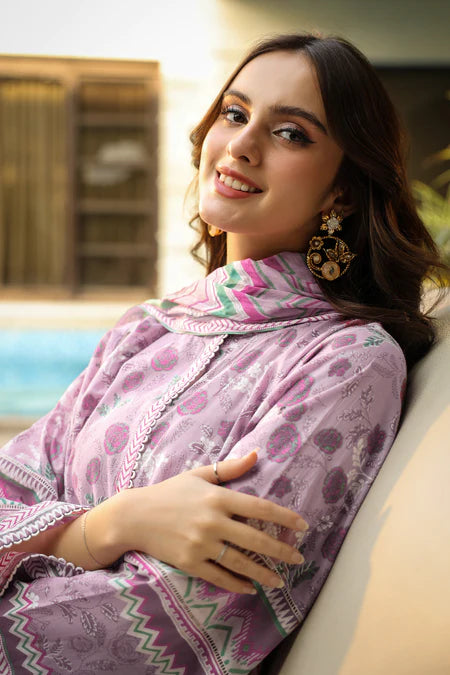 Lakhany | 3pc Unstitched Komal Prints with Printed Lawn Dupatta