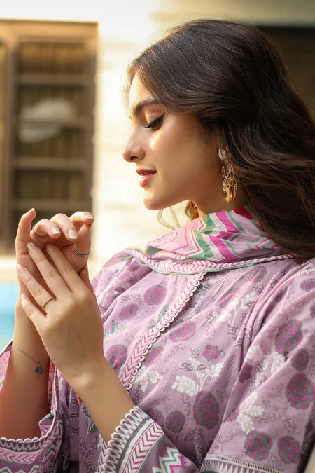 Lakhany | 3pc Unstitched Komal Prints with Printed Lawn Dupatta