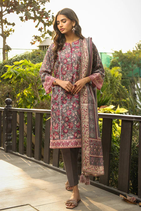 Lakhany | 3pc Unstitched Komal Prints with Printed Lawn Dupatta