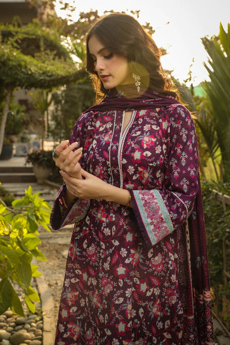 Lakhany | 3pc Unstitched Komal Prints with Printed Lawn Dupatta