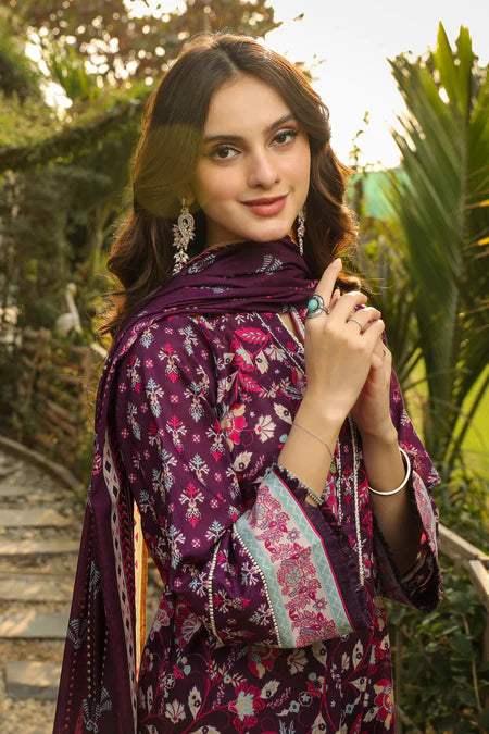 Lakhany | 3pc Unstitched Komal Prints with Printed Lawn Dupatta
