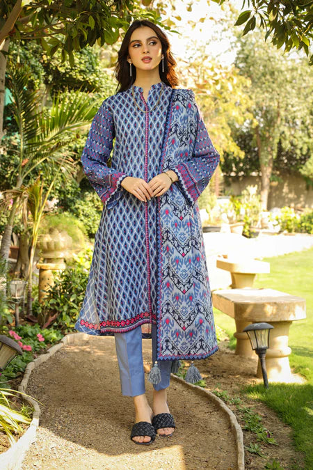 Lakhany | 3pc Unstitched Komal Prints with Printed Lawn Dupatta