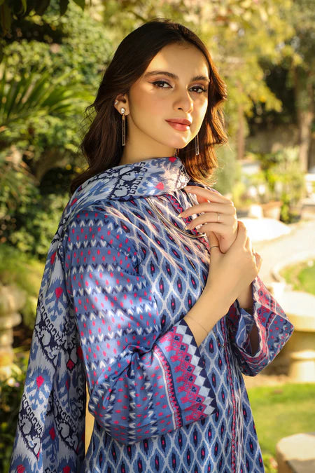 Lakhany | 3pc Unstitched Komal Prints with Printed Lawn Dupatta