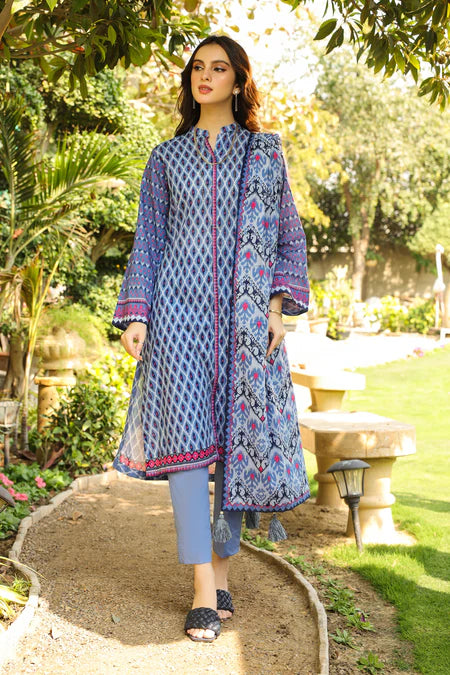 Lakhany | 3pc Unstitched Komal Prints with Printed Lawn Dupatta