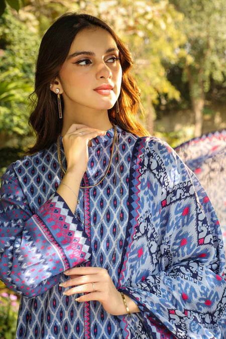 Lakhany | 3pc Unstitched Komal Prints with Printed Lawn Dupatta