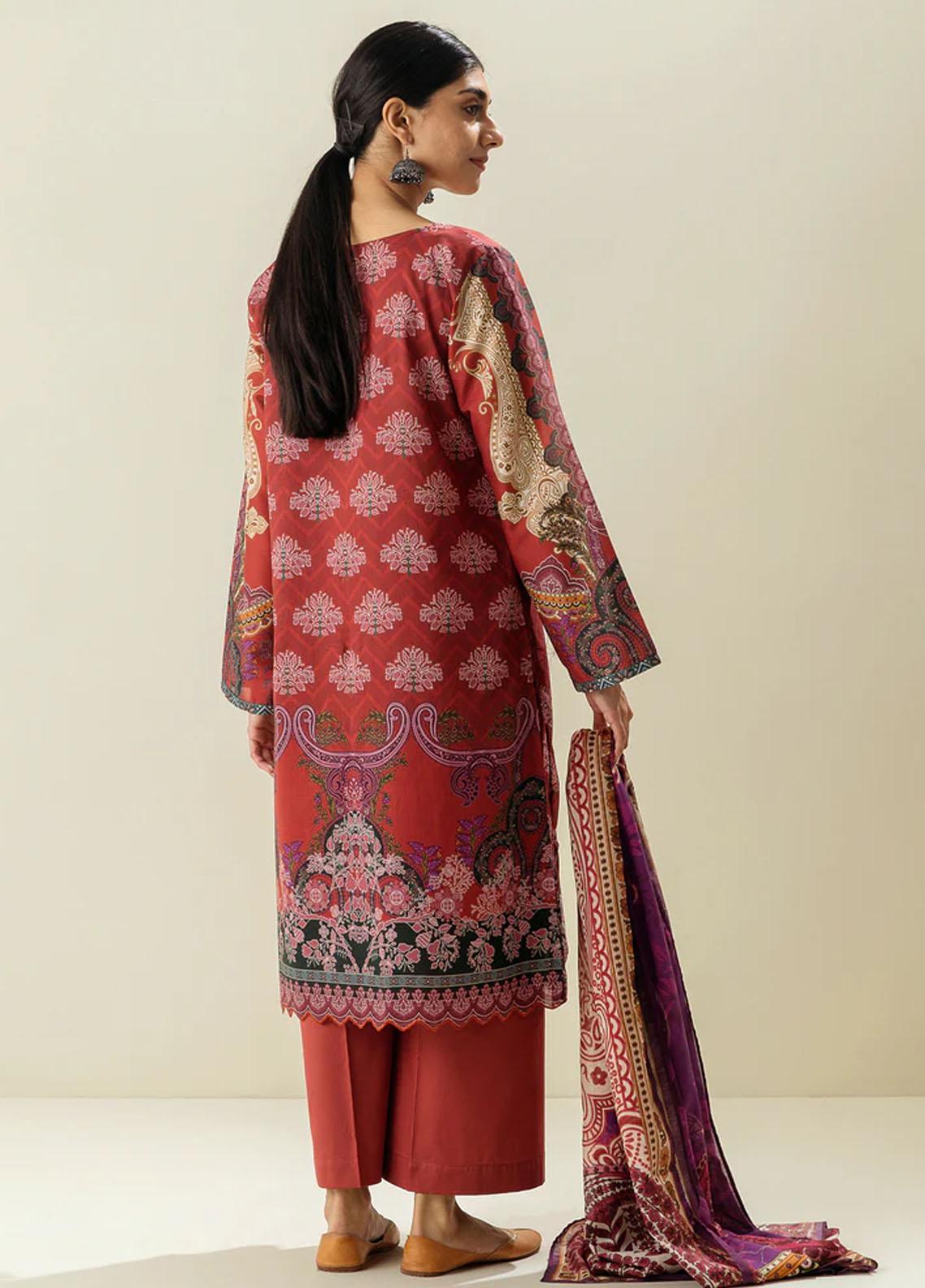 MORBAGH by BEECHTREE | 3 Piece Unstitched Lawn Suit | Fire Whirl