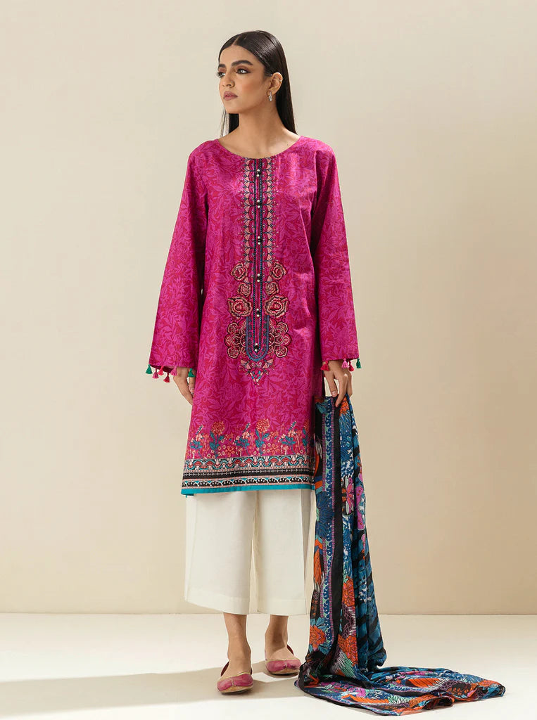 MORBAGH by BEECHTREE | 2 Piece Unstitched Embroidered Lawn | Diva Glow