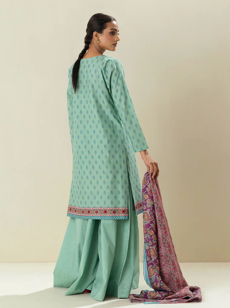 MORBAGH by BEECHTREE | 2 Piece Unstitched Embroidered Lawn | Soothing Sea